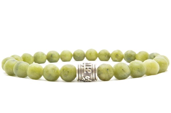 Beaddhism - Armband - Jade - Guru - 8 mm - 18 cm