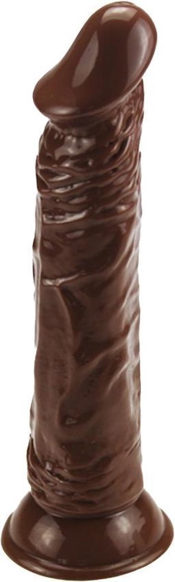 Goedkoopste Dildo Fantasy Pleasure , Dildo met zuignap. bruin, 23 cm lang. latin Lover
