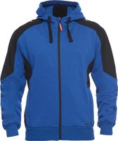 F. Engel 8820-233 Hoody Sweater Blauw/Zwart maat M