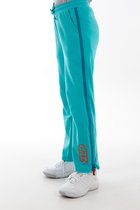 2ZiP katoenen joggingbroek met doorlopende ritsen - Junior - Turquoise - 122-128