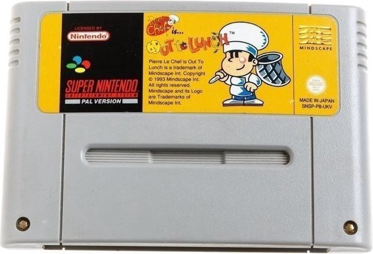 Pierre le Chef is Out to Lunch - Super Nintendo [SNES] Game PAL