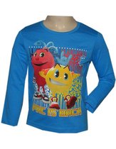 T-shirt pac- man is back (lichtblauw) Maat:104