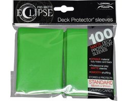 Pokemon ultra pro eclipse pro matte sleeves: standaard lime green (66x91mm) 100 stuks