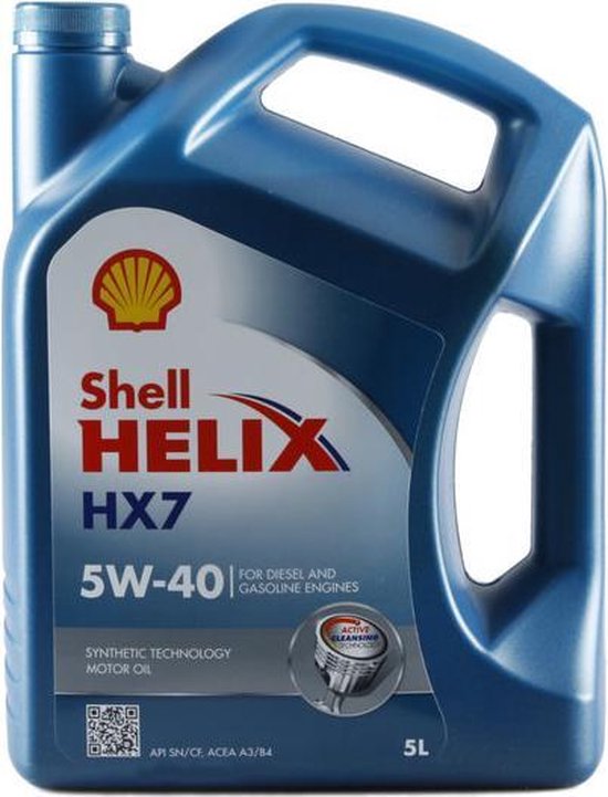 Shell Helix HX7 5W-40 - Motorolie - 5L