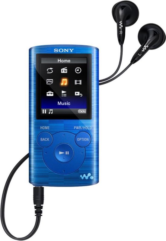 Sony NWZE384 Walkman MP4 speler 8 GB Blauw