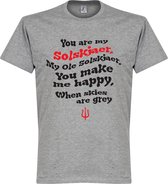 Ole Solskjaer Song T-Shirt - Grijs - M