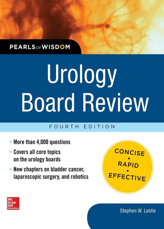 Urology Board Review Pearls of Wisdom, Fourth Edition - cover
