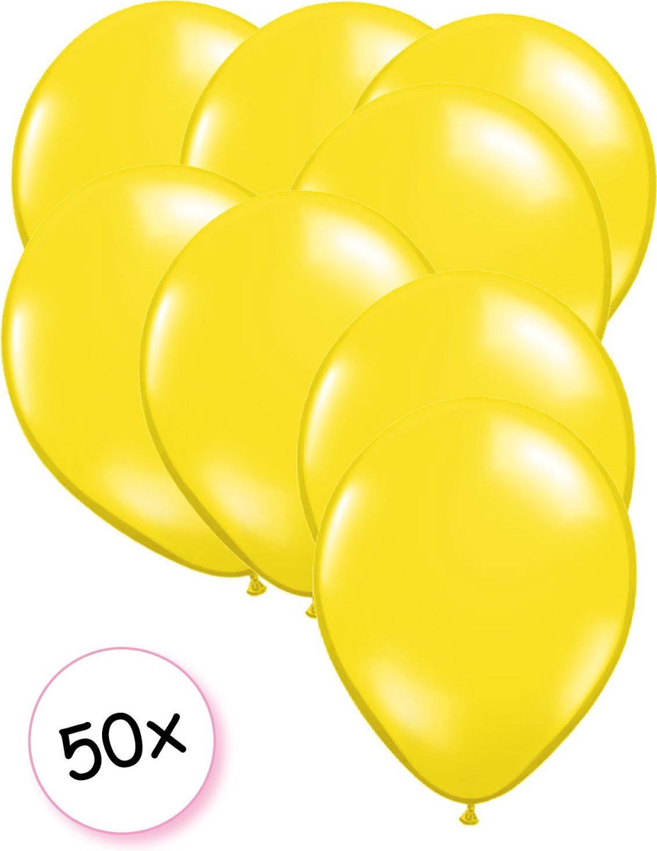 Ballonnen Geel 50 stuks 27 cm
