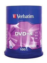 Verbatim DVD+R Matt Silver 4,7 Go 100 pièce(s)
