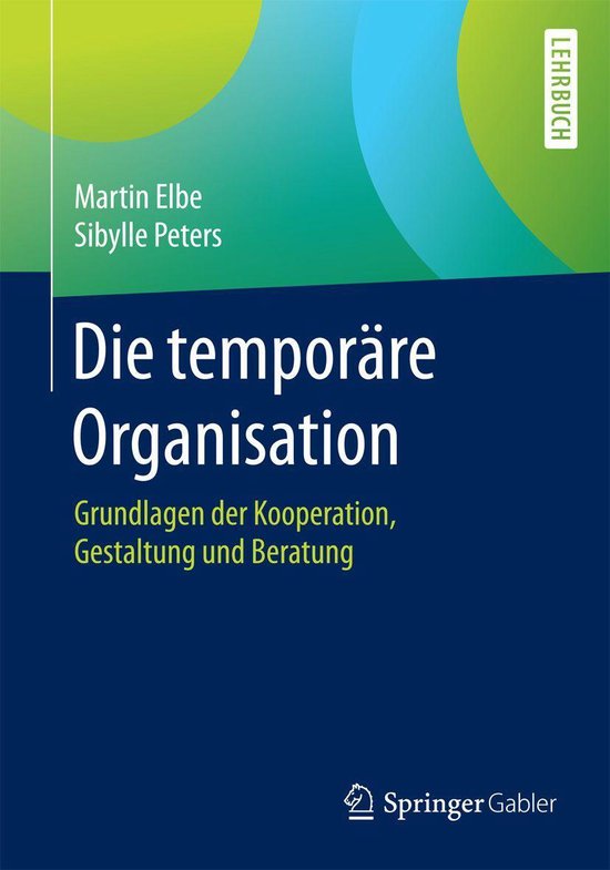Die temporäre Organisation - cover