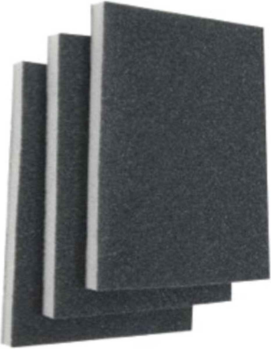 KWB schuurspons 125 x 100 x 10 mm, middel 3 stuks