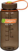 Nalgene Wide Mouth Bottle - drinkfles - 0.5 liter - BPA free - Bruin/Oranje