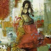 Arabische Schilderij Buikdanseres Qif
