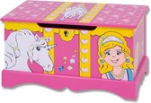 Speelgoedbox/ klepbankje Prinses