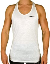 Fitness Stringer | Wit (XL) - Disciplined Apparel