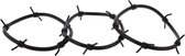 Zac's Alter Ego Armband Gummies barbed wire Per 6 Zwart