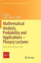 Mathematical Analysis, Probability and Applications - Plenary Lectures