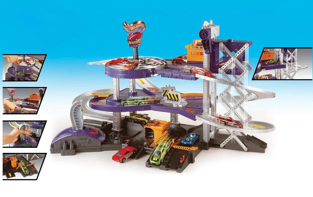 Hot Wheels - Mega Garage - 70 cm inaltime - Vraja Jucariilor