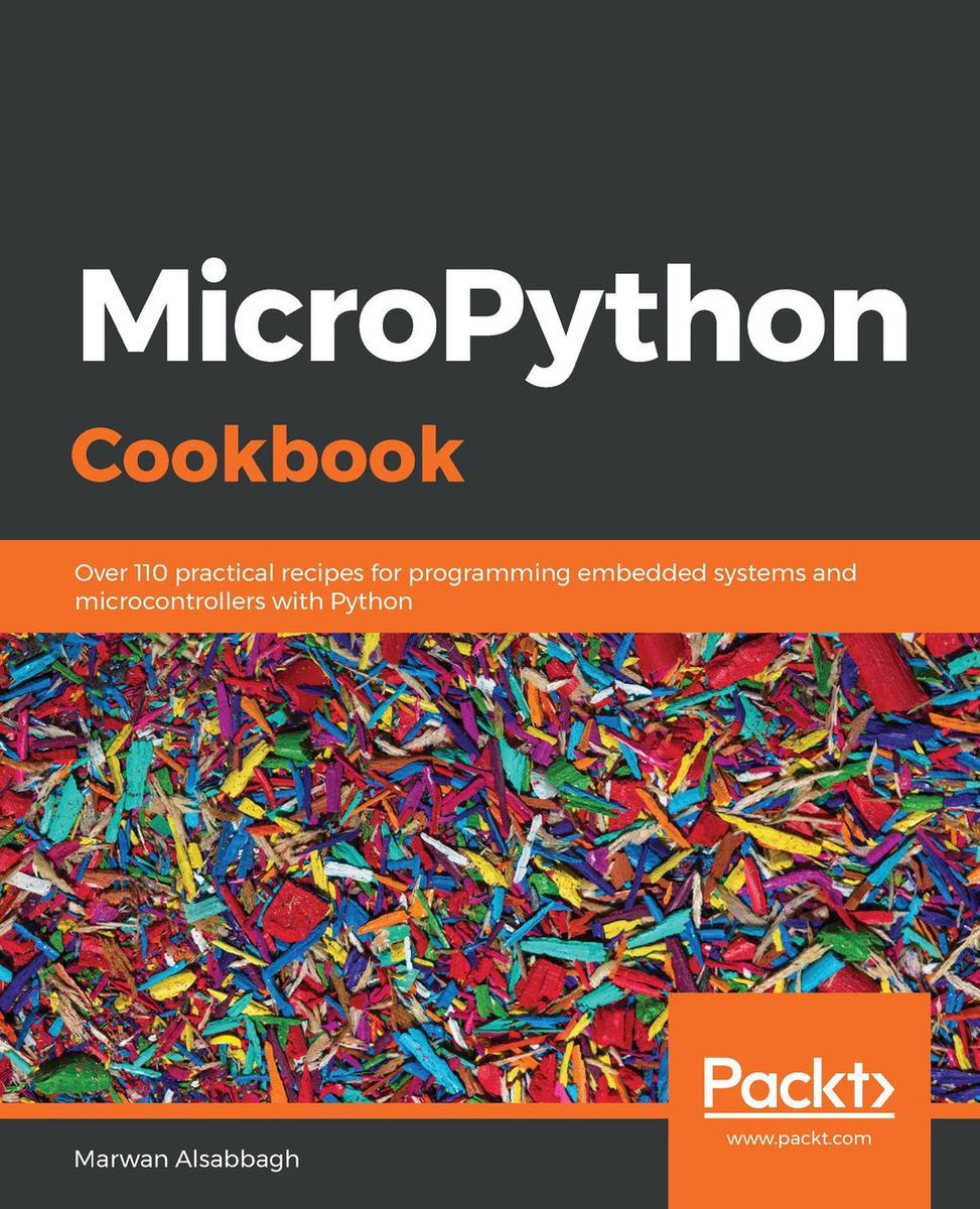 Omslag van MicroPython Cookbook