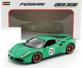 Ferrari 488 GTB #25 "The Green Jewel" 70th Anniversary Collection 1-18 Groen Burago