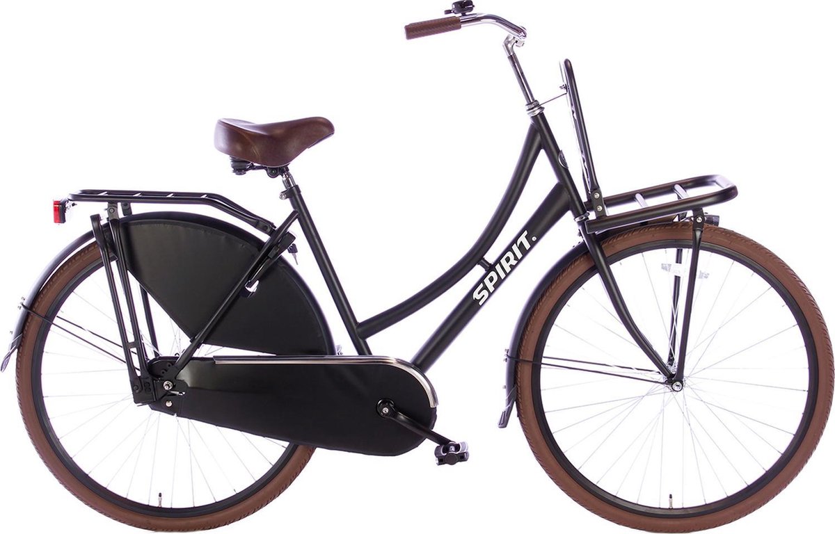 Spirit Transporter matt-black - Vélo femme - Vélo de transport | bol