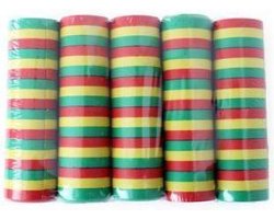 Serpentines rood / geel / groen brandveilig