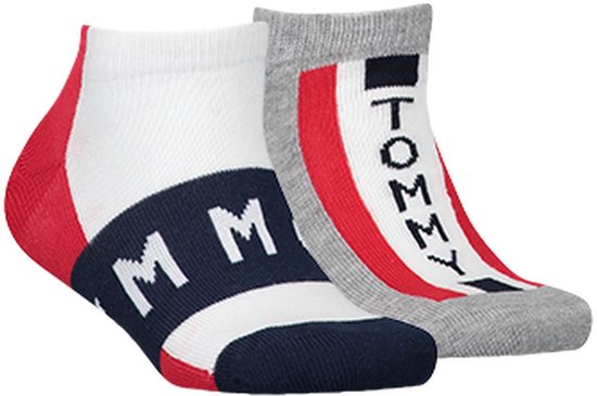 Huidige noodsituatie Mok Tommy Hilfiger Jongens Sokken Th Kids Tommy Sneaker 2p - Grijs - Maat 31/34  | bol.com