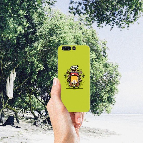 TPU Silicone Etui pour Huawei P10 Coque Téléphone Biscuit Chien