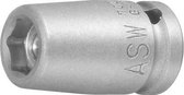 "Krachtdopsleutel 1/4"" 7mm magneet ASW"