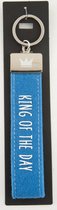 Depesche - Sleutelhanger van vilt met tekst "KING OF THE DAY"