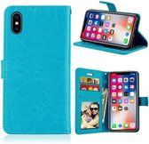 iPhone X / Xs portemonnee hoesje - Turquoise