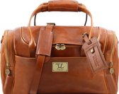Tuscany Leather Weekendtas Voyager - Honingkeurig - Lederen weekendtas met zijvakken TL141441