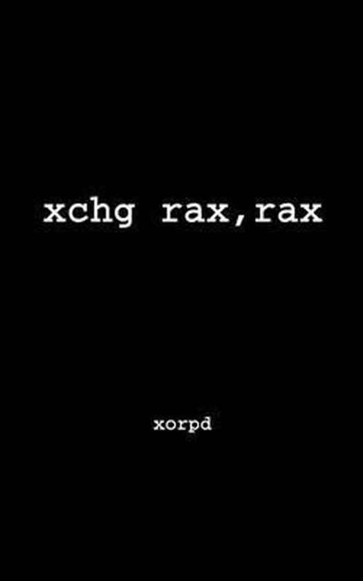 Xchg Rax,rax - cover