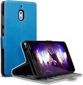 Nokia 2.1 Bookcase hoesje - CaseBoutique - Effen Blauw - Kunstleer