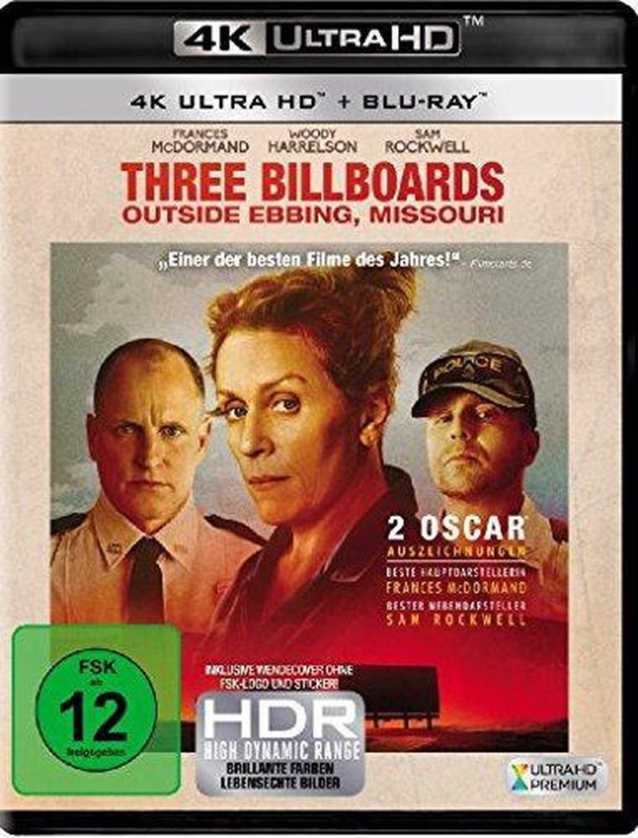 Three Billboards Outside Ebbing, Missouri (Ultra HD Blu-ray & Blu-ray)-