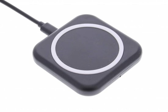 Smartphonehoesjes.nl - Qi Wireless Charging Plate universele draadloze  oplader - Zwart/wit | bol.com