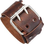 XL Leren Armband – Brown Wide Belt