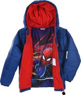 Marvel Spider-man Jongens Winterjas - blauw - Maat 122/128