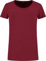 Tricorp 104005 T-Shirt Premium Naden Dames - Bordeauxrood - S