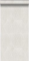 Origin Wallcoverings behangpapier grafische vorm glanzend zilver grijs - 347232 - 53 cm x 10,05 m