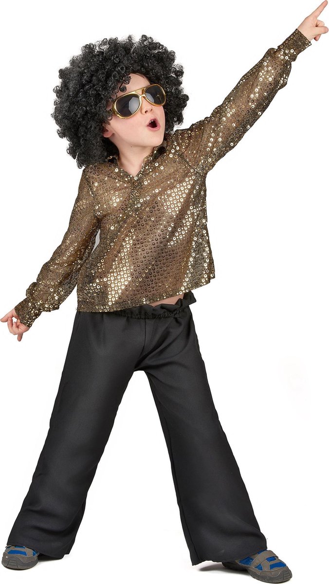 "Glitter disco pak voor jongens - Verkleedkleding - 134/146"
