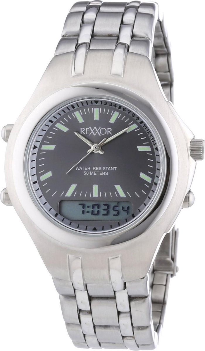 Rexxor 242-7904-88 Horloge - Staal - Zilverkleurig - Ø 39 mm