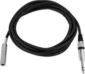 OMNITRONIC Jack extension 6.3 stereo 6m bk