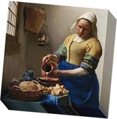 Bekking & Blitz - Servetten - Papieren servetten - Het melkmeisje -The Milkmaid - Johannes Vermeer - Collectie Rijksmuseum Amsterdam - Uniek design - 20 stuks - 33 x 33 cm - 3 laags - FSC gekeurd