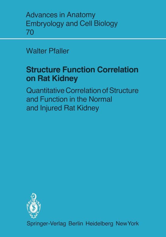 Medicine (R0) - Structure Function Correlation on Rat Kidney - cover