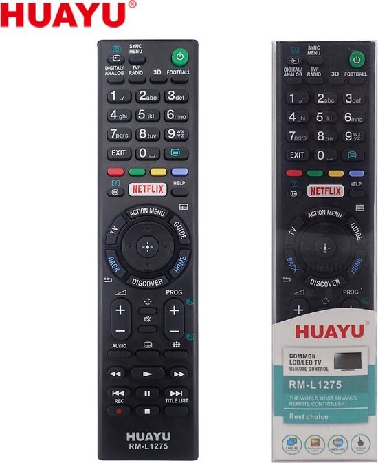 Universele afstandsbediening voor de Sony TV RMT-TX100D | bol