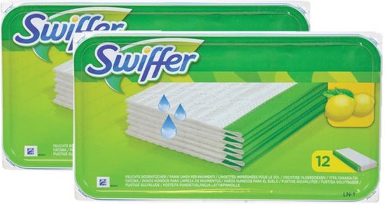 Swiffer Floor Wipes Moist 24 lingettes (2x12)