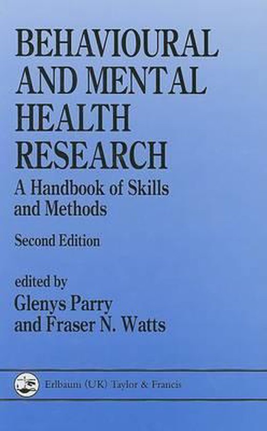 Behavioural and Mental Health Research - cover