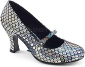 EU 39 = US 9 | MERMAID-70 | 3 Heel Round Toe Maryjane Pump
