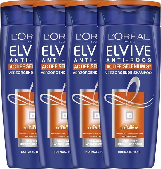 L'Oréal Paris Elvive Anti-Roos shampoo - 4 stuks Voordeelverpakking - 250  ml - Shampoo | bol.com